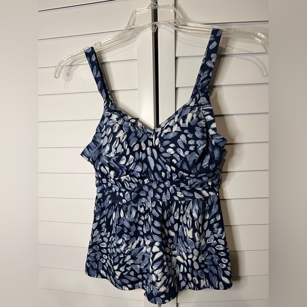 Denim & Co Beach Tankini Swimsuit New